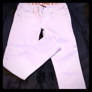 Rock Revival White Lyndon Skinny Jeans, 28 waist